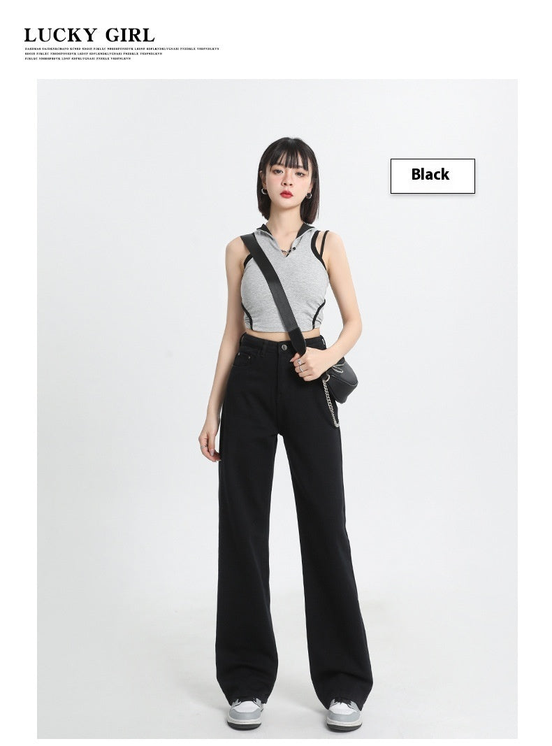 CaféFlow™ – Women’s High-Waist Soft Wide-Leg Denim Jeans