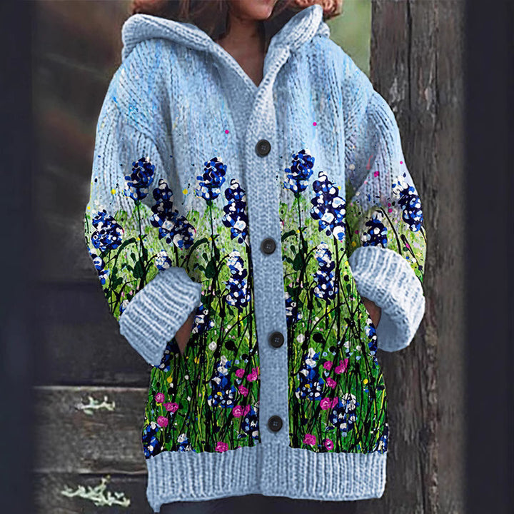 Enchanta™ | Women’s Hooded Mid-Length Sweater Coat