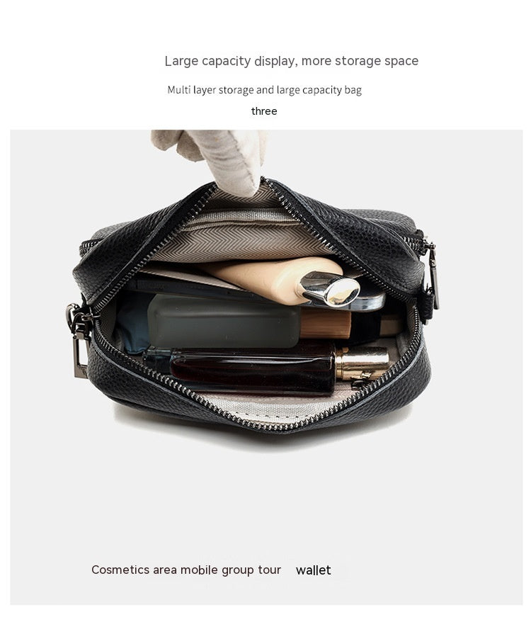 Noir & Blanc Everyday Leather Luxe Bag