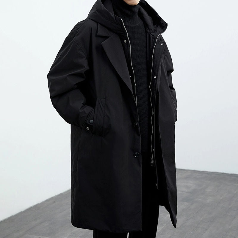 TwinWeave™ – Modern Hooded Two-Piece Style Coat For Men