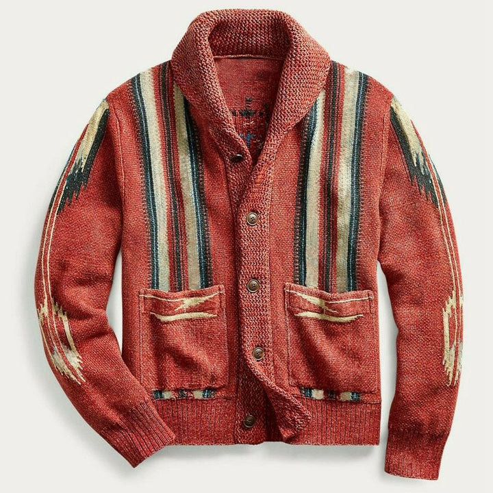 Brevion™ – Men Lapel Knit Sweater