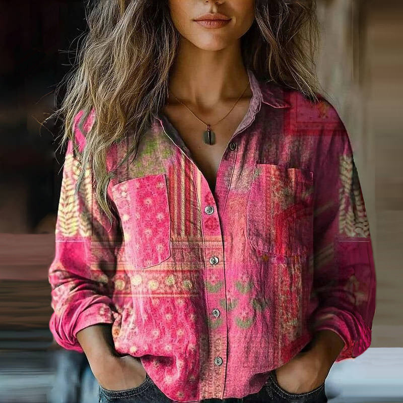 Lunara™ – Cloudwash Top Blouse For Woman