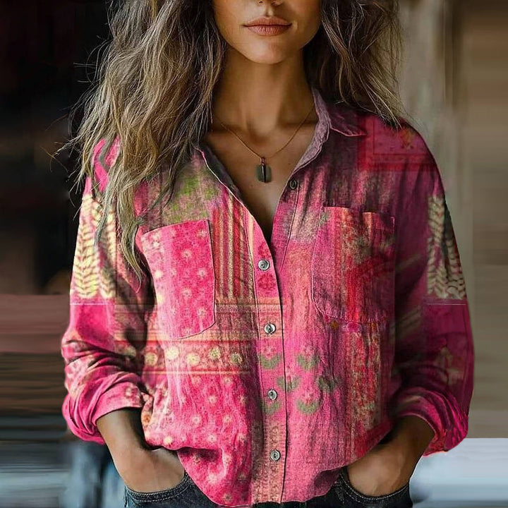 Lunara™ – Cloudwash Top Blouse For Woman