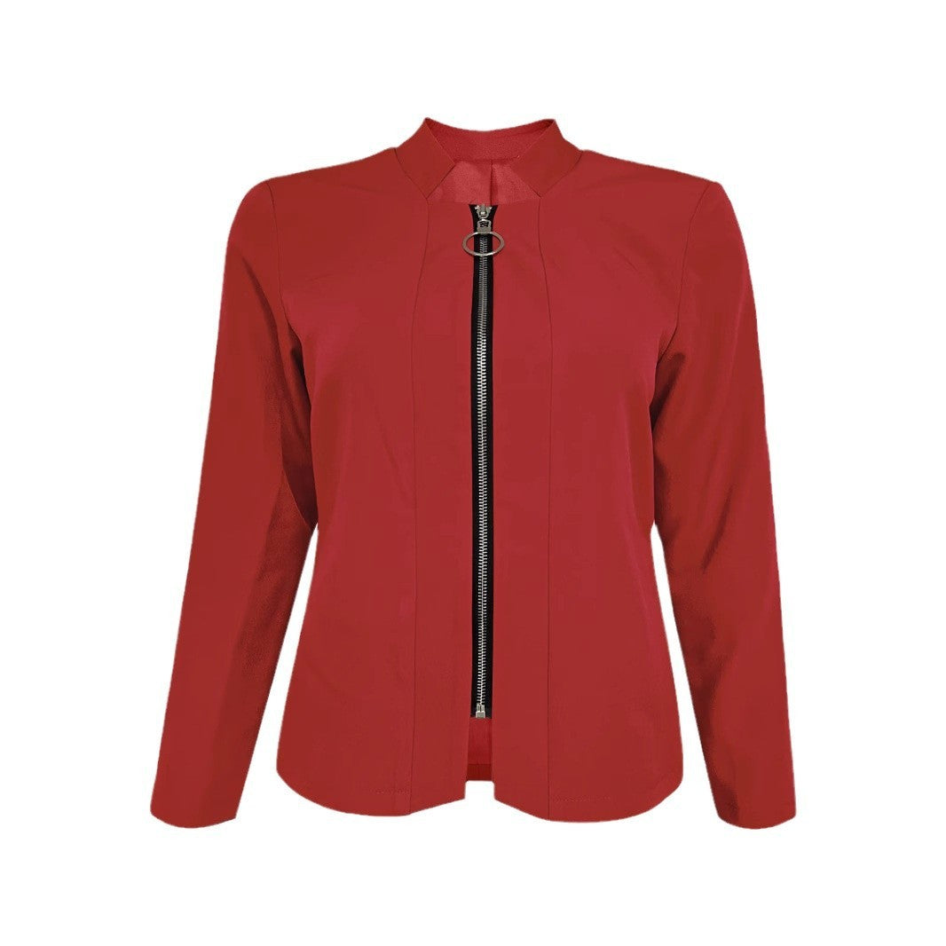 Zephea™ – Women Sleek Zipper Suit Jacket