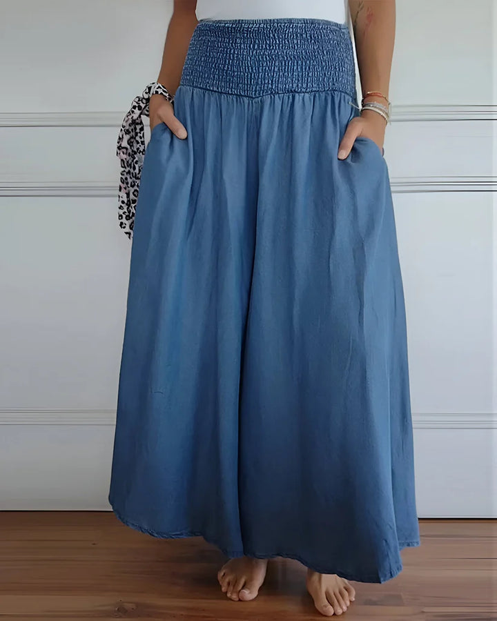 Caressa™ – Relaxed Silhouette Denim Pants