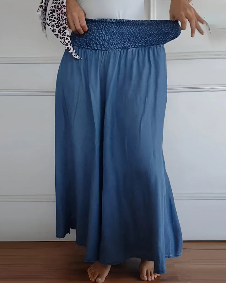 Caressa™ – Relaxed Silhouette Denim Pants