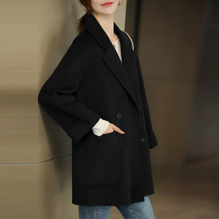 Zerielle™ Luxe Wool Blend Coat – Women’s Mid-Length Outerwear