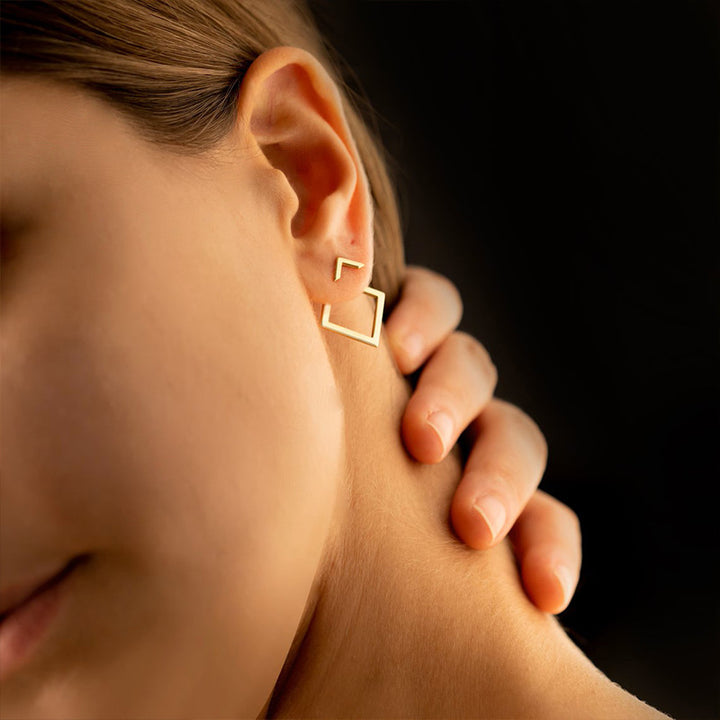 Lena™ | Modern Geometric Studs