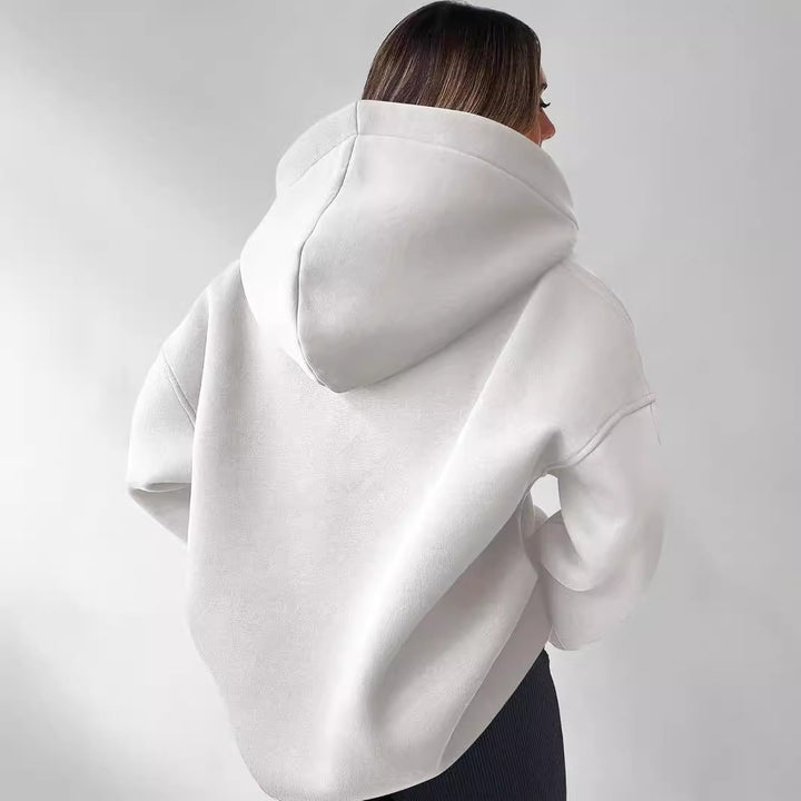 LunaEase™ – Relaxed Pullover Hooded Sweater