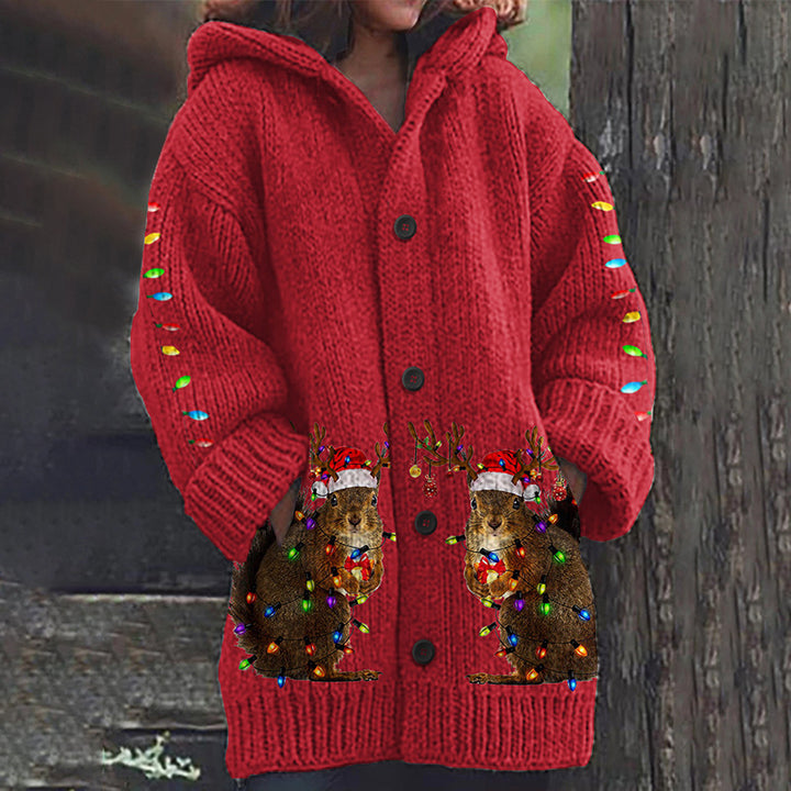 Enchanta™ | Women’s Hooded Mid-Length Sweater Coat