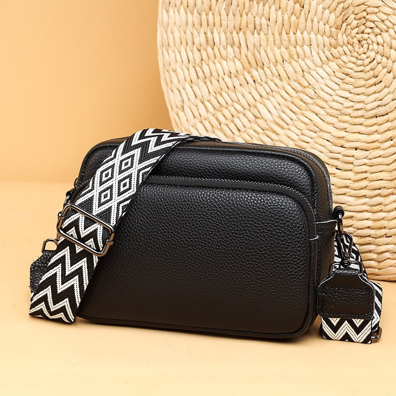 Noir & Blanc Everyday Leather Luxe Bag