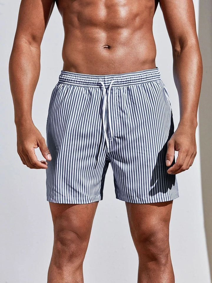 SunDash™ – Men Striped Vacation Beach Shorts