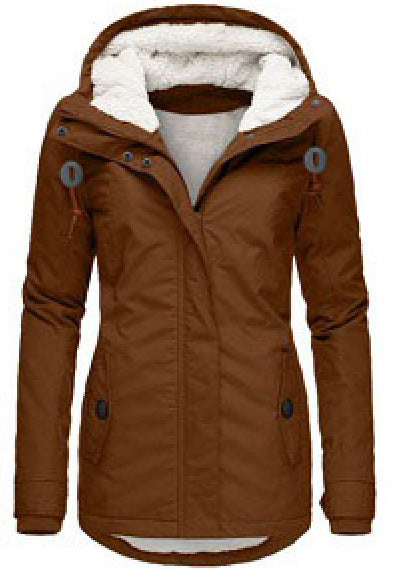 Velleora™ – Casual Woman Warm Hooded Jacket with Pockets