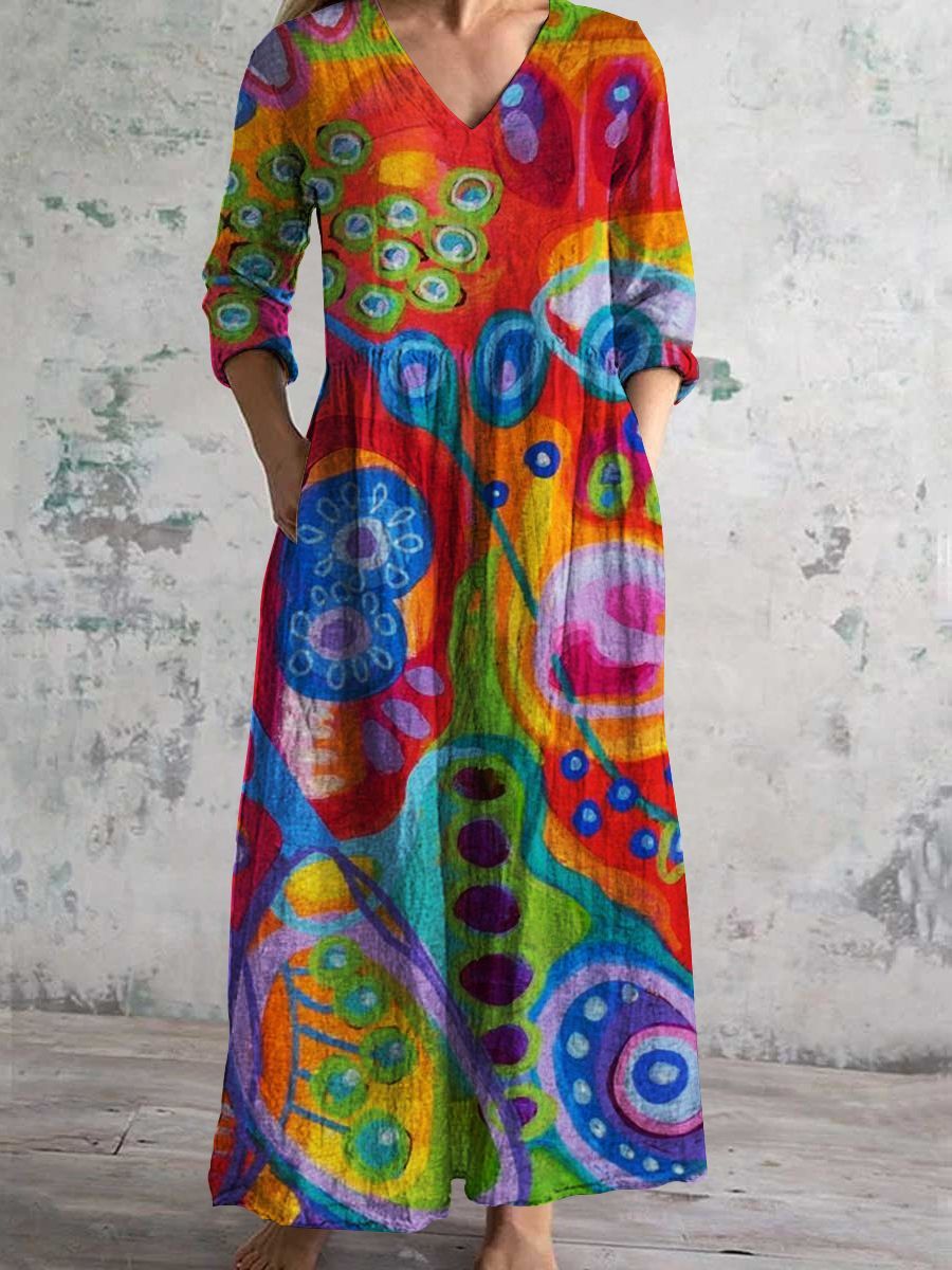 Serenata™ – Floral Reverie Mid-Length Dress
