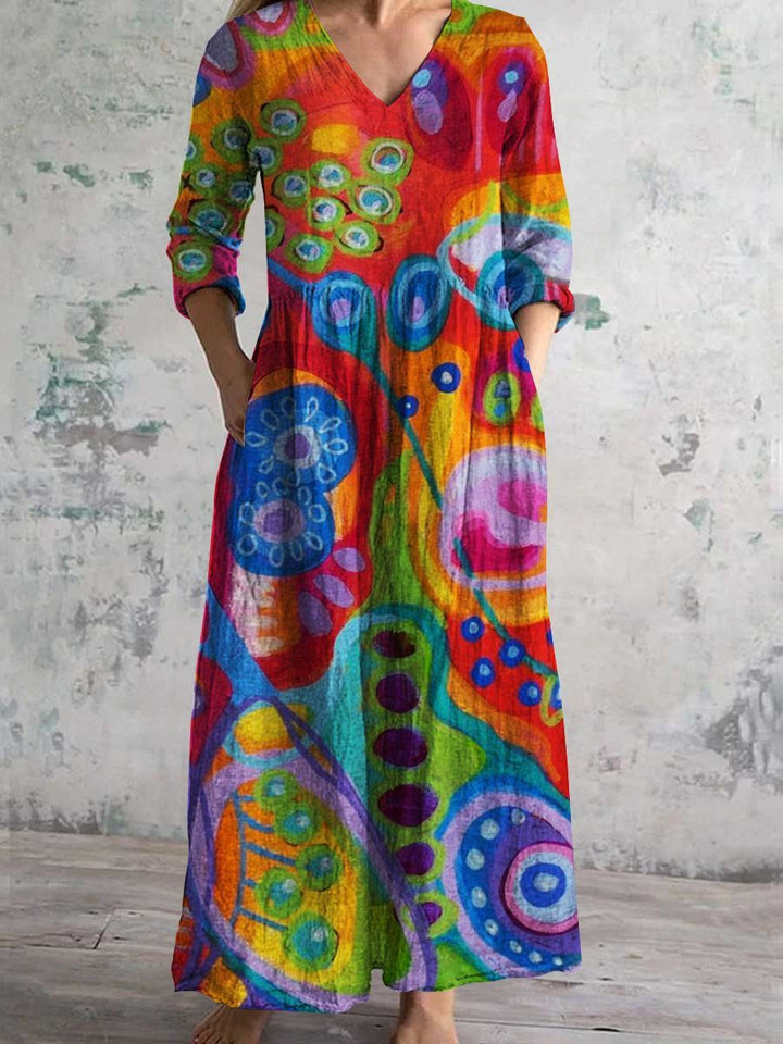 Serenata™ – Floral Reverie Mid-Length Dress