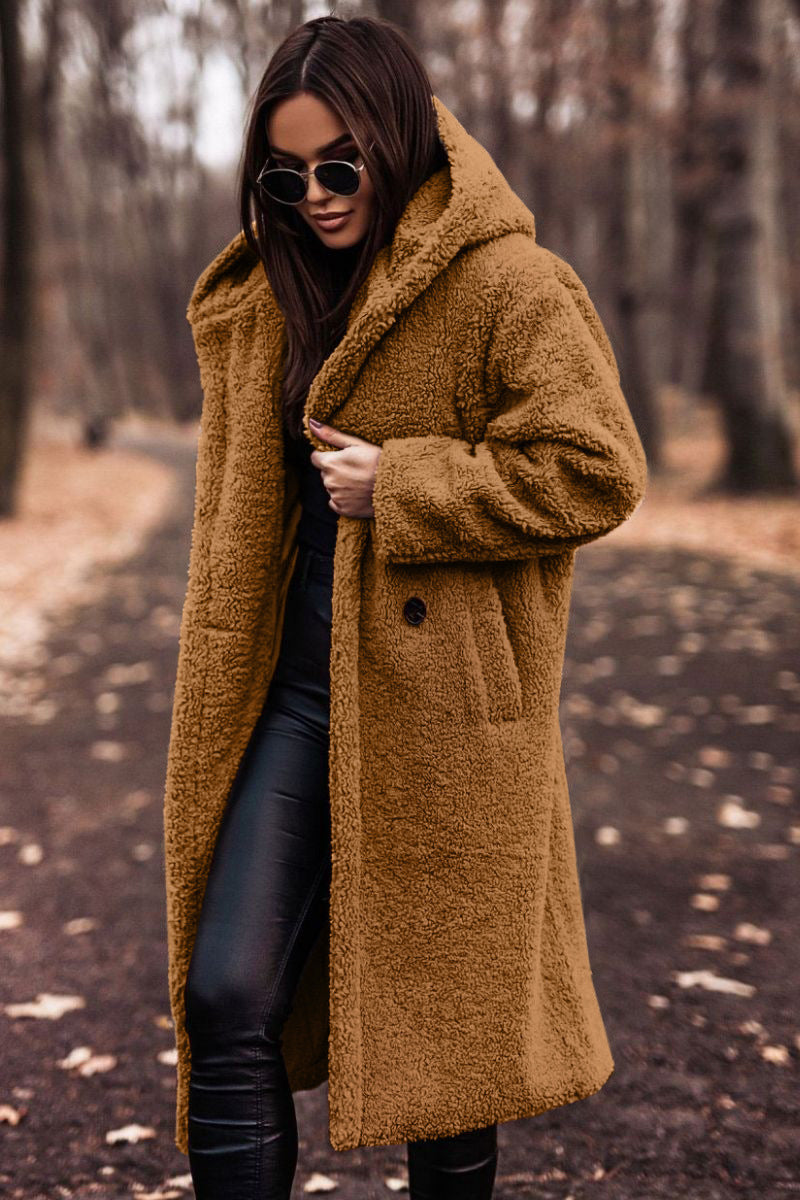 Emberelle™ – Plush Woman Teddy Long Coat