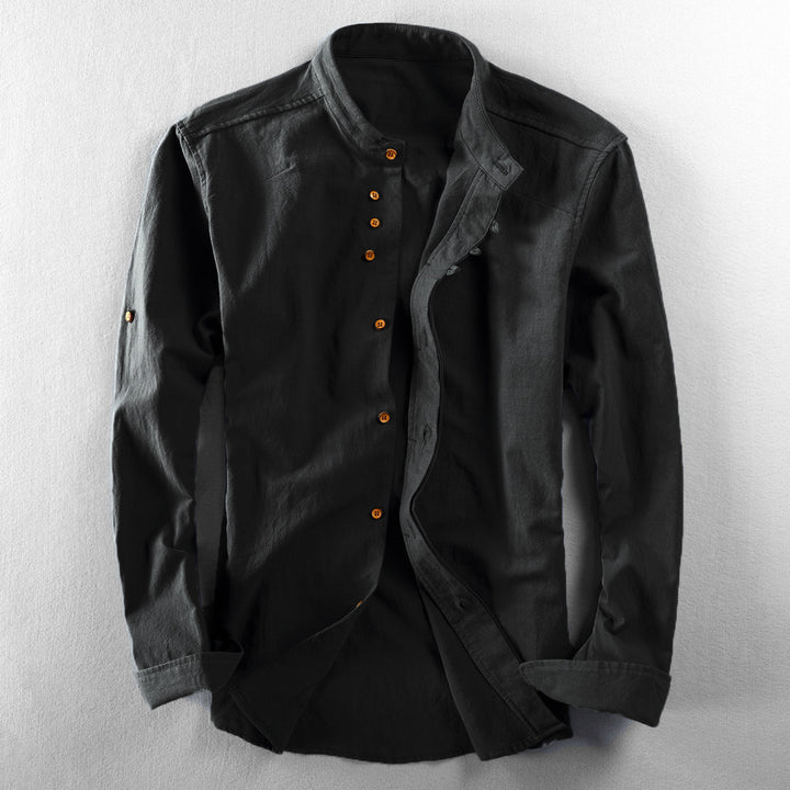Taoren™ – Slim Mandarin Collar Shirt