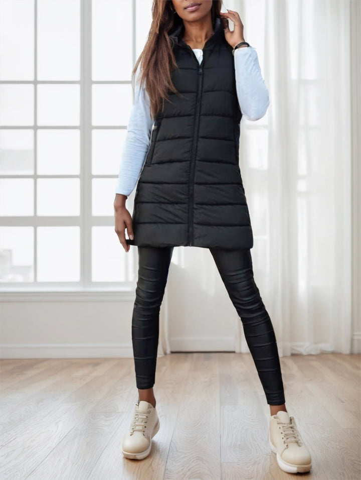 Elowen™ – Luxe Hooded Puffer Vest
