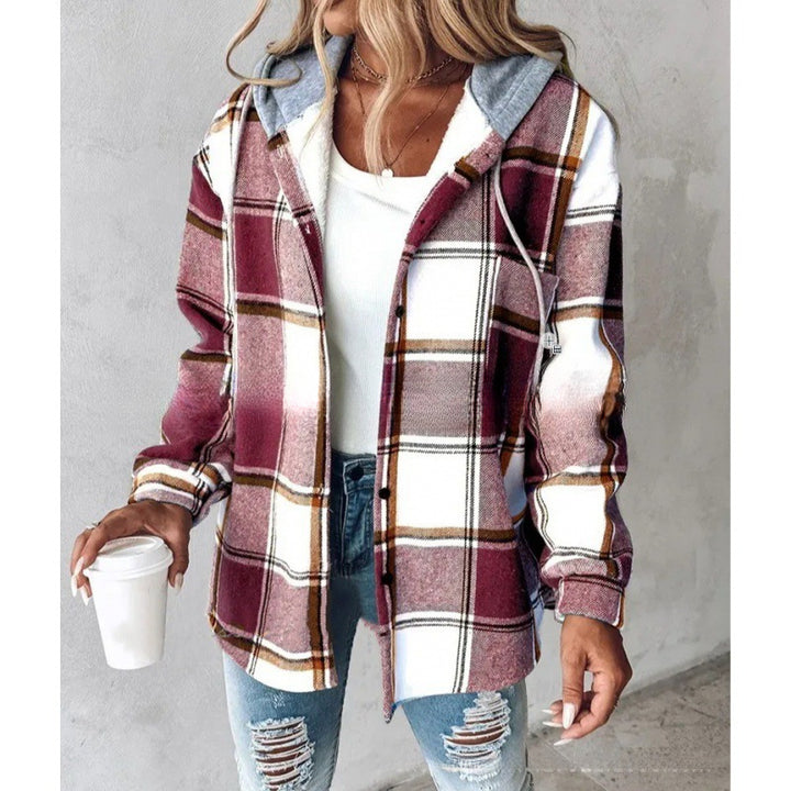 Tarta™ – Fashion Plaid Hooded Jacket with Pockets