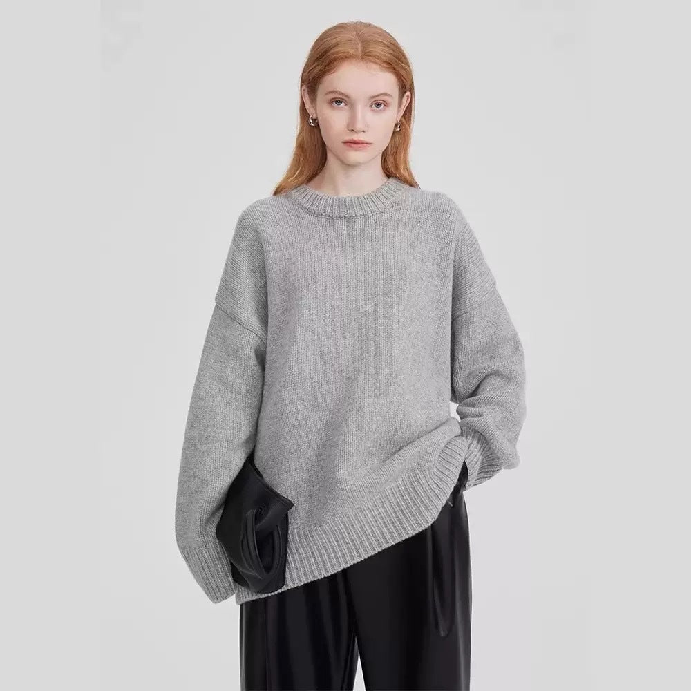 Elowen™ – Woman Check-Hem Knit Jumper Dress