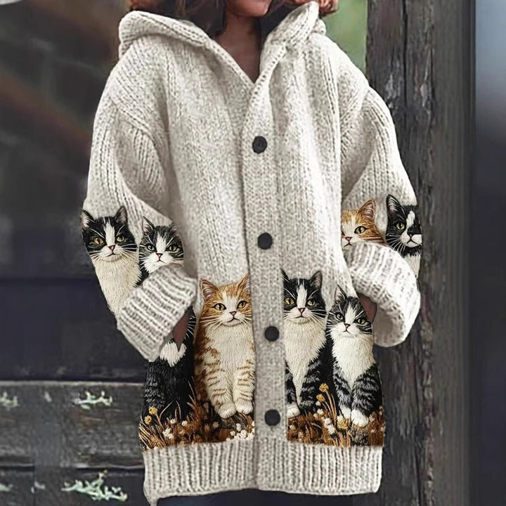 Enchanta™ | Women’s Hooded Mid-Length Sweater Coat