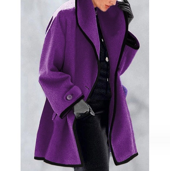 Elowen™ – Kaleido Loose Hooded Coat