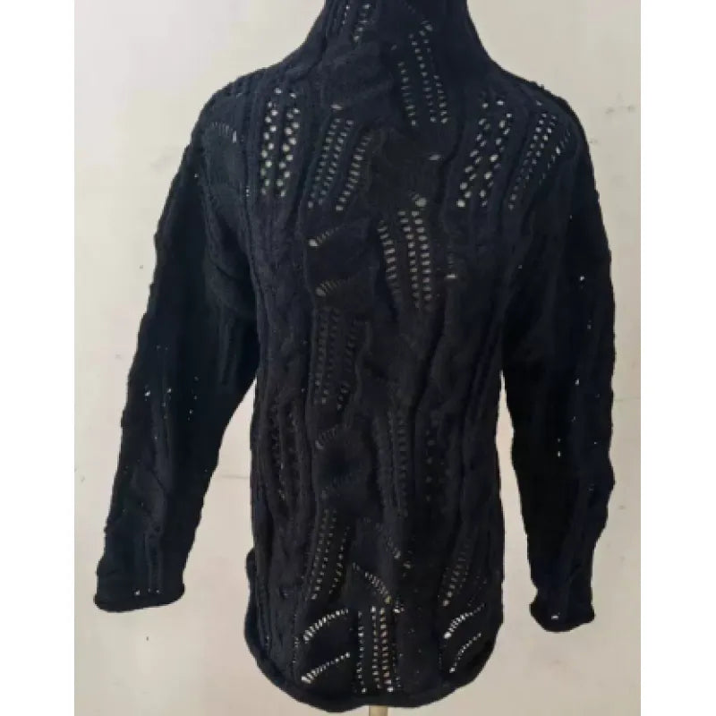 MeshNest™ – Soft Knit Half-Turtleneck Pullover