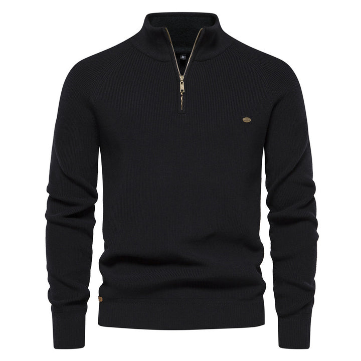 Aeris™ – Slim Collar Knit Sweater For Man
