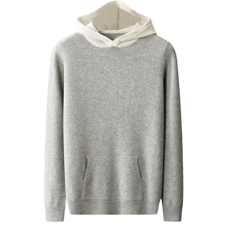 Kelvor™ – Textured Knit Hoodie