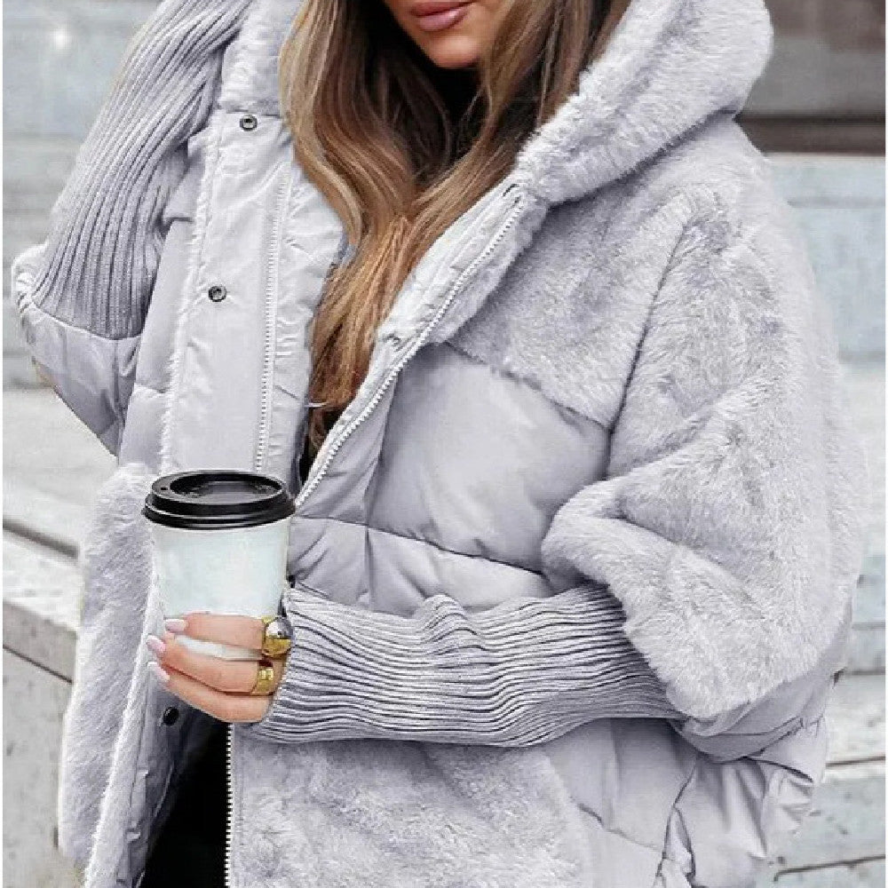 Furloft™ – Women’s Patchwork Cotton Hooded Winter Coat