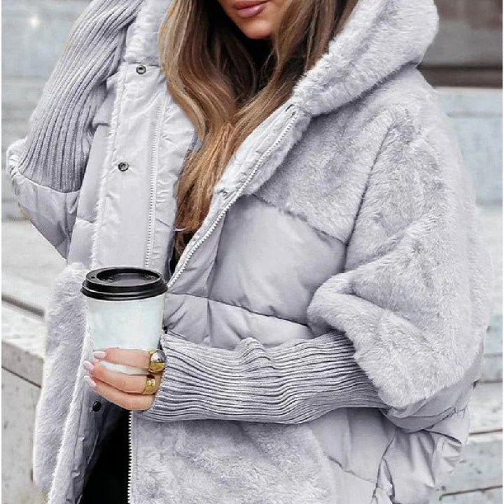 Furloft™ – Women’s Patchwork Cotton Hooded Winter Coat