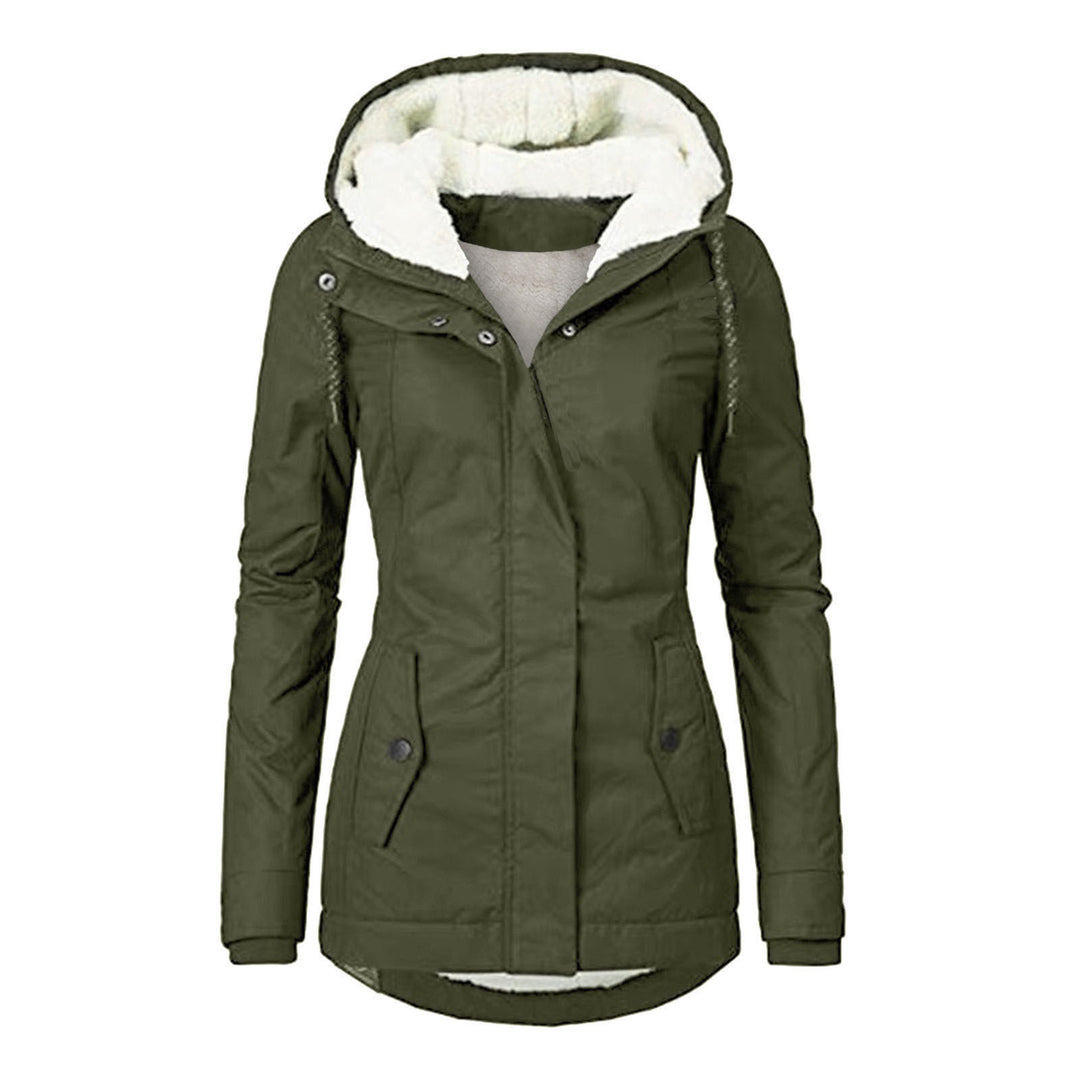 Velleora™ – Casual Woman Warm Hooded Jacket with Pockets