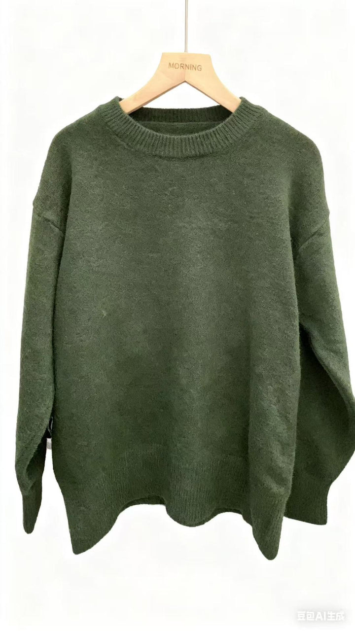 Elowen™ – Woman Check-Hem Knit Jumper Dress