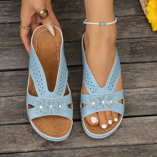 Floralia™ – Bloom Wedge Sandals