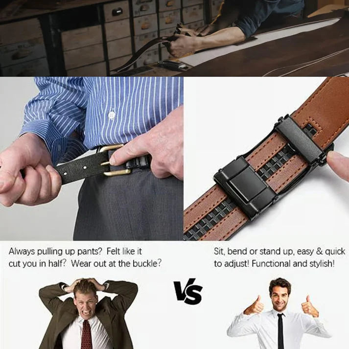 GripLux™ | Men's Automatic Leather Belt