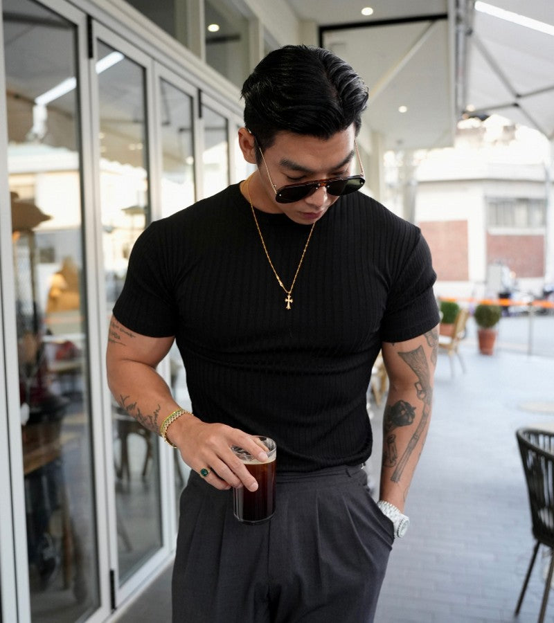 Nero™ – Stretch-Fit Round Neck Tee