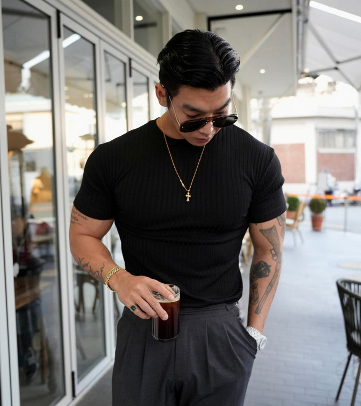 Nero™ – Stretch-Fit Round Neck Tee