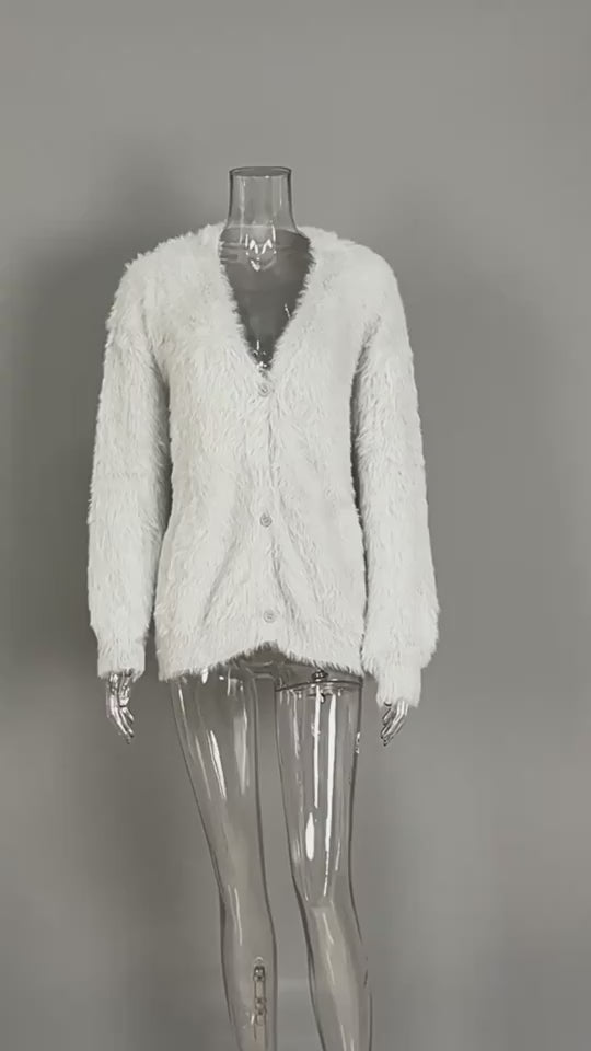 Serave™ – Women’s Loose V-Neck Cardigan
