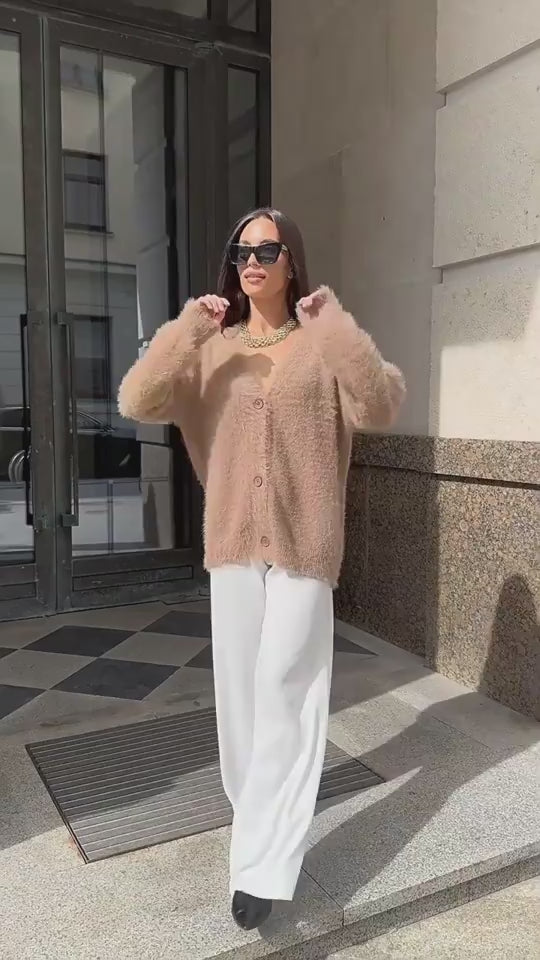Serave™ – Women’s Loose V-Neck Cardigan