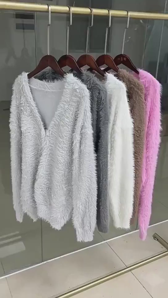 Serave™ – Women’s Loose V-Neck Cardigan
