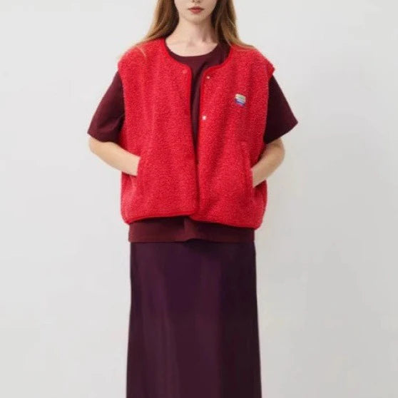 Velora™ | Elegant Soft Fleece Women's Vest