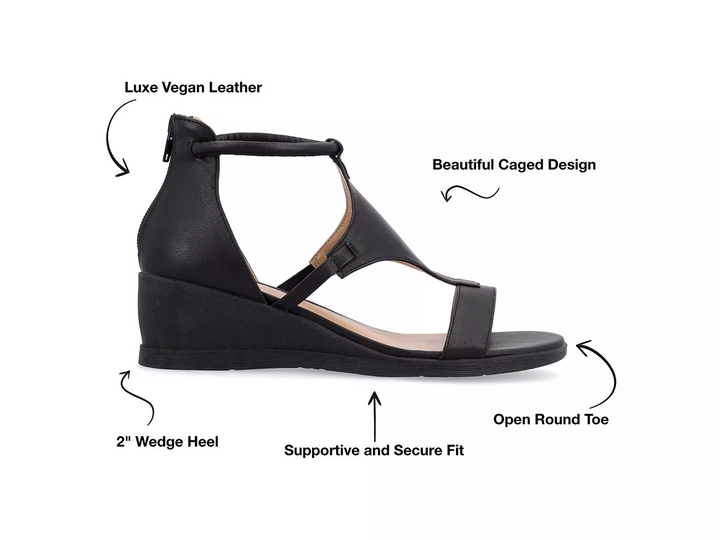 Rahel™ – Orthopaedic Wedge Leather Sandals