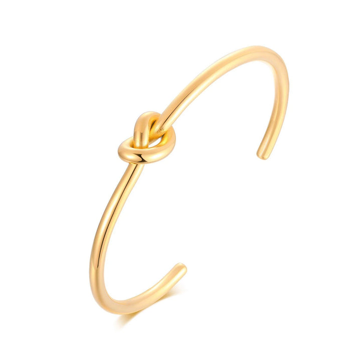 Élinor™ – 18K Gold Knotted Cuff