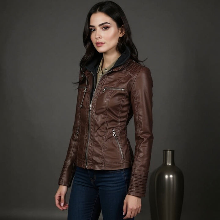 Vespera™ – Tailored Women Leather Jacket